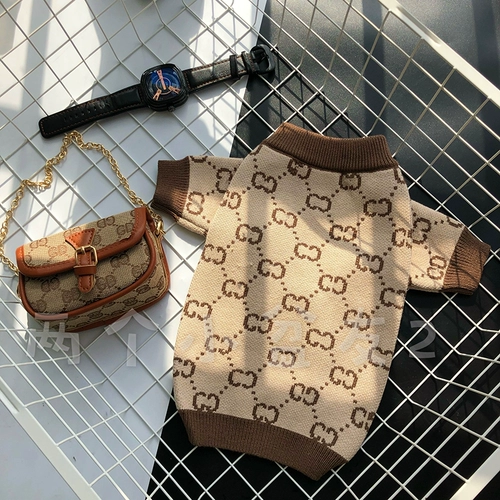 Интернет -знаменитость питомца зима сгущенная одежда Шнаузер Тедди Бишон медведь теплый свитер