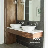 Бежевая имитация камня туалетная балкон сад Тонгтанбуян плитка на открытом воздухе ретро Древний имитационный кирпич 300x600