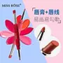 Dưỡng ẩm Fuchsia Automatic Lipstick Pen Red Lip Persistence Lip Cure Retro Người mới bắt đầu Son môi mờ - Bút chì môi / môi lót chì kẻ viền môi