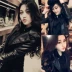 Da phụ nữ đoạn ngắn mùa xuân và mùa thu pu leather jacket áo khoác da thời trang Hàn Quốc kích thước lớn xe máy nữ sinh viên trang trí ve ...