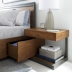 Kệ tủ đầu giường chất liệu gỗ thông chắc chắn phong cách đơn giản táp đầu giường cổ điển