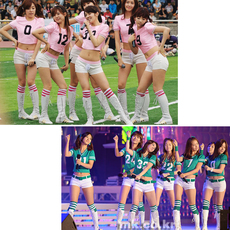 Носки спортивные 三条杠学生袜中长筒运动袜女日韩足球袜运动袜拉拉操袜啦啦队袜子