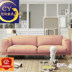 Thiết kế nội thất sofa gỗ rắn Bắc Âu cổ điển kinh doanh bình thường ghế sofa mini Đồ nội thất thiết kế