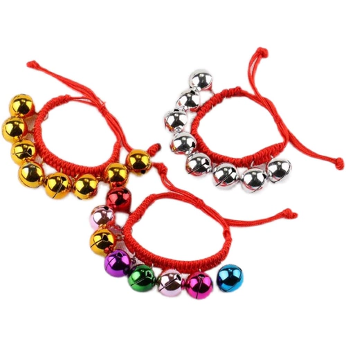 Детский колокольчик, браслет из красной нити, плетеный браслет на ногу