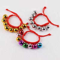 Золотой браслет из красной нити, колокольчик, 12mm