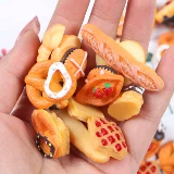 Реалистичная игра с едой, чехол для телефона, заколка для волос ручной работы, аксессуар, хлеб, «сделай сам»