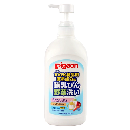Pigeon, японское детское моющее средство для бутылочек для фруктов и овощей, гигиеническое концентрированное чистящее средство для младенца, 800 мл