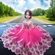 Trang trí xe cưới búp bê cao cấp sáng tạo cô gái dễ thương công chúa xe trang trí trang trí xe quà tặng - Trang trí nội thất