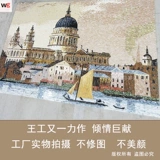 Замок, мраморная мозаика, ретро головоломка, в американском стиле