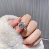 Кольцо с камнем для влюбленных, обручальное кольцо, один карат