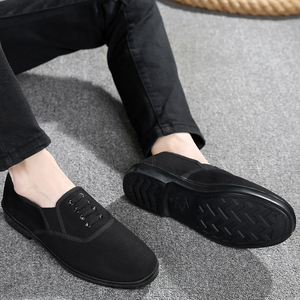 Old Bắc Kinh giày vải nhà bếp khách sạn làm việc tất cả các màu đen giản dị non-slip bộ thoáng khí của bàn chân thấp để giúp trẻ và trung niên giày người đàn ông