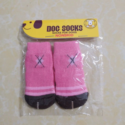 Собаки и кошки анти -скользящие влаги -Проницаемые носки для животных большие (л) одна пара из 4 специальных предложений о покупке 3 двойной бесплатной доставки