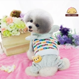 Эбби -домашняя одежда Mengxiong с четырьмя легкими осенними и зимними платьями Утолщенные плюшевые виппии би, собака, кошачья одежда