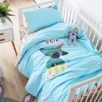 Em bé mẫu giáo chăn bông ba mảnh bé ngủ trưa được nhận vào bộ chăn ga gối có thể được tùy chỉnh - Bộ đồ giường trẻ em 	chăn ga gối cho bé	