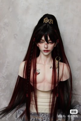 taobao agent BJD ancient style wig three -point wig styling hair