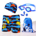 Trẻ em của bơi lội thân cậu bé phim hoạt hình bơi trunks hat set trẻ em lớn của trẻ em boyshort sinh viên bé áo tắm 2-15 tuổi đồ bơi cho bé 1 tuổi Bộ đồ bơi của Kid