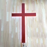 Красный настенный деревянный декор