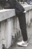 Quần đen nam Hàn Quốc phiên bản quần âu nam xu hướng quần ống rộng bf trai chín quần dài quần Hồng Kông - Quần Quần