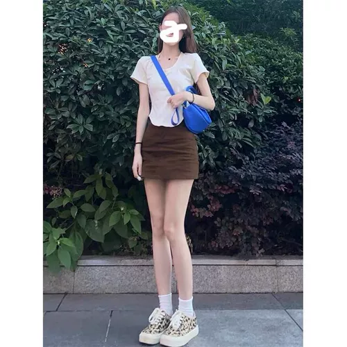 Летний ретро комплект, юбка, подходит для подростков