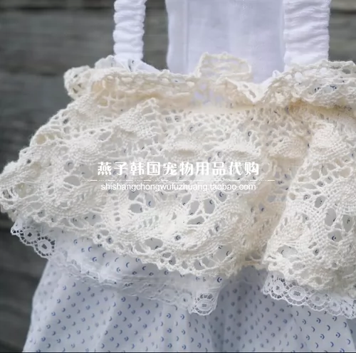 Корейские домашние животные поставляют покупку LD подлинную покупку подвесной юбки, кошки и собака летняя юбка xs ~ xl