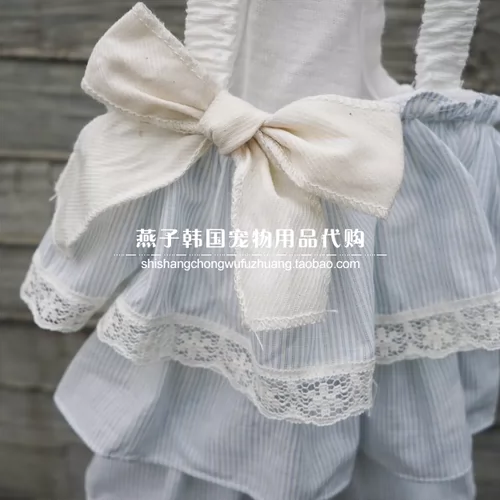 Корейские домашние животные поставляют покупку LD подлинную покупку подвесной юбки, кошки и собака летняя юбка xs ~ xl