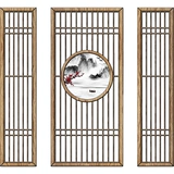 Перегородка экрана гостиная новая китайская в стиле домашняя пустого сплошной древесины простая японская раздвижная дверь современная решетка крыльца