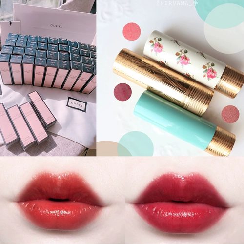 Gucci, питательная кирпично-красная помада