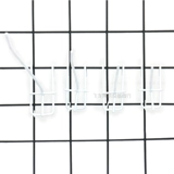 Белая сеть крюка погружение черная сеть крюка сетка сетка сетка сетки с громкой серебряной серебряной крючкой.