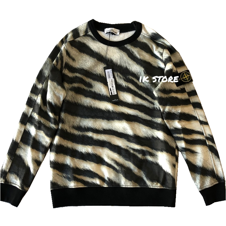 zebra stone island jumper