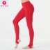 Red Yoga Quần của Phụ Nữ Skinny Độ Ẩm Mồ Hôi Bước Chân Thể Thao Chạy Nhanh Chóng làm khô Quần Yoga Tập Thể Dục Yoga Mặc Yoga