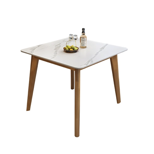 Современный квадратный стульчик для кормления из натурального дерева для домашнего использования