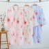 Mùa xuân và mùa hè phần mỏng nữ gạc bông vài chiếc áo choàng nam kimono Nhật Bản váy ngủ mồ hôi hấp quần áo Night Robe