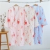 Mùa xuân và mùa hè phần mỏng nữ gạc bông vài chiếc áo choàng nam kimono Nhật Bản váy ngủ mồ hôi hấp quần áo