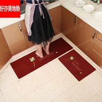 thảm bếp trượt có thể được cắt chống dầu pvc trong nước nhựa không thấm nước mat dải khâu giường đầy đủ đặc biệt - Thảm sàn thảm bếp 3d