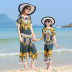 Bông lụa đồ ngủ nữ mùa hè bông đặt ngắn tay mỏng hai mảnh kích thước lớn có thể được đeo bên ngoài trẻ em của nhà mặc cha mẹ và con Cha mẹ và con