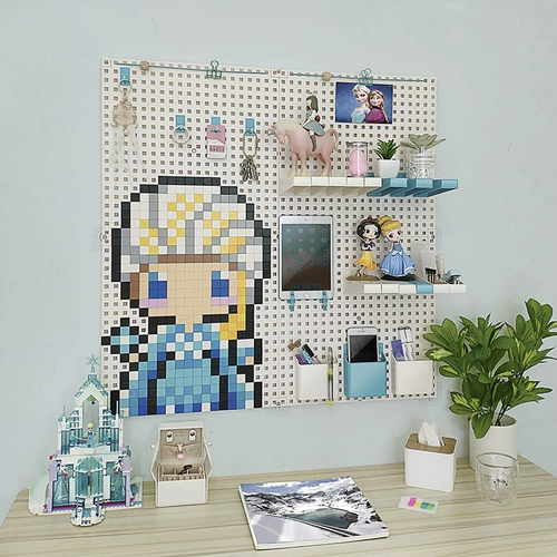 Пиксель пещерная доска на полки хранения детского мультипликационного дома творческое украшение дома аниме Бесплатное Украшение Стено