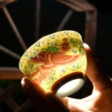 Эмалевая мастер чашка одиночная чашка самка кунг -фу керамическая чашка чая с чае