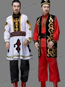 Tân cương quần áo khiêu vũ người lớn nam Uyghur trang phục biểu diễn múa thiểu số trang phục Kazakh trang phục