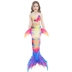 Bộ trang phục nàng tiên cá đuôi cá! Cô gái váy nàng tiên cá váy nàng tiên cá váy công chúa bikini trẻ em Đồ bơi trẻ em