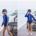 Mới mẹ-con đồ bơi mẹ và con gái mô hình một mảnh áo tắm dài tay kem chống nắng nhanh chóng làm khô cô gái đồ bơi sinh viên trẻ em đồ bơi