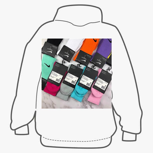 thumbnail for Independent original DIY design sweater independent intellectual property rights personalized spray custom nk socks optimistic about placing an order