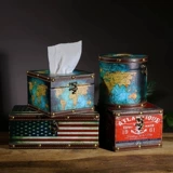 Милые деревянные бумажные салфетки домашнего использования, коробка для хранения, в американском стиле, европейский стиль