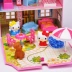 hello kitty hello kitty play house ngôi nhà cô gái nhỏ nhà giáo dục trẻ em ngôi nhà lâu đài mô hình xây dựng khối - Đồ chơi gia đình