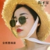 Kính râm lục giác nữ cận thị phiên bản Hàn Quốc của phong cách retro retro retro 2018 mới mạng kính râm ulzzang đỏ