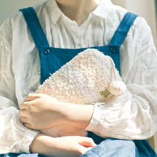 Грелка 原创多巴胺彩虹小象热水袋套冬季保暖热水袋可拆洗纯棉纱线暖手宝