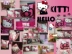 Phim hoạt hình dễ thương Kitty mèo ôm gối KT mèo Hello Kitty xe sofa đệm gối trẻ em chăn kèm gối Trở lại đệm / Bolsters