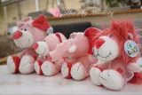 Розовый кролик, плюшевая игрушка, детская кукла, лев, слон, подарок на день рождения
