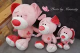 Розовый кролик, плюшевая игрушка, детская кукла, лев, слон, подарок на день рождения