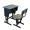 Bàn và ghế đào tạo lớp tư vấn thêm dày có thể được nâng lên và hạ xuống học sinh tiểu học và trung học - Phòng trẻ em / Bàn ghế ghế nhựa đẹp trẻ em