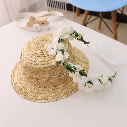 Свежий детский солнцезащитный крем, пляжная солнцезащитная шляпа, в корейском стиле, в цветочек, семейный стиль